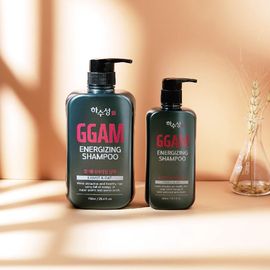 [HASUSUNG] GGAM Kamut & Oat Energizing Shampoo 300ml 750ml – Super Grain Extract, 10 Grain & Collagen Proteins, pH-Balanced for Skin - Made in Korea